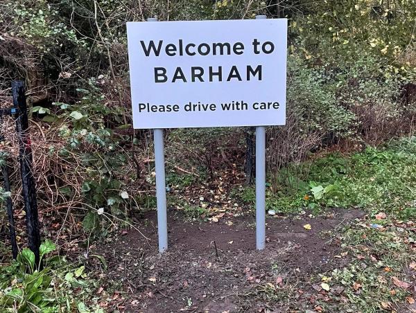 New Barham Village sign